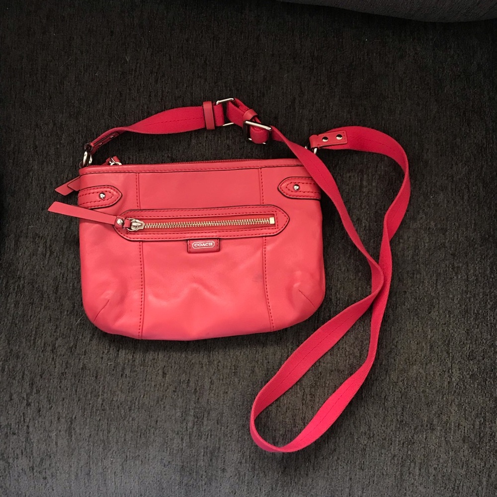 Pink coach purse
